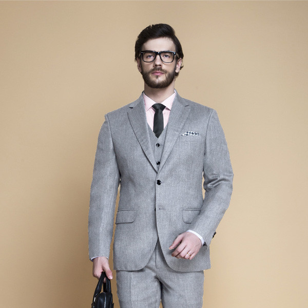 Highgate Light Grey Flannel Suit-mbview-3