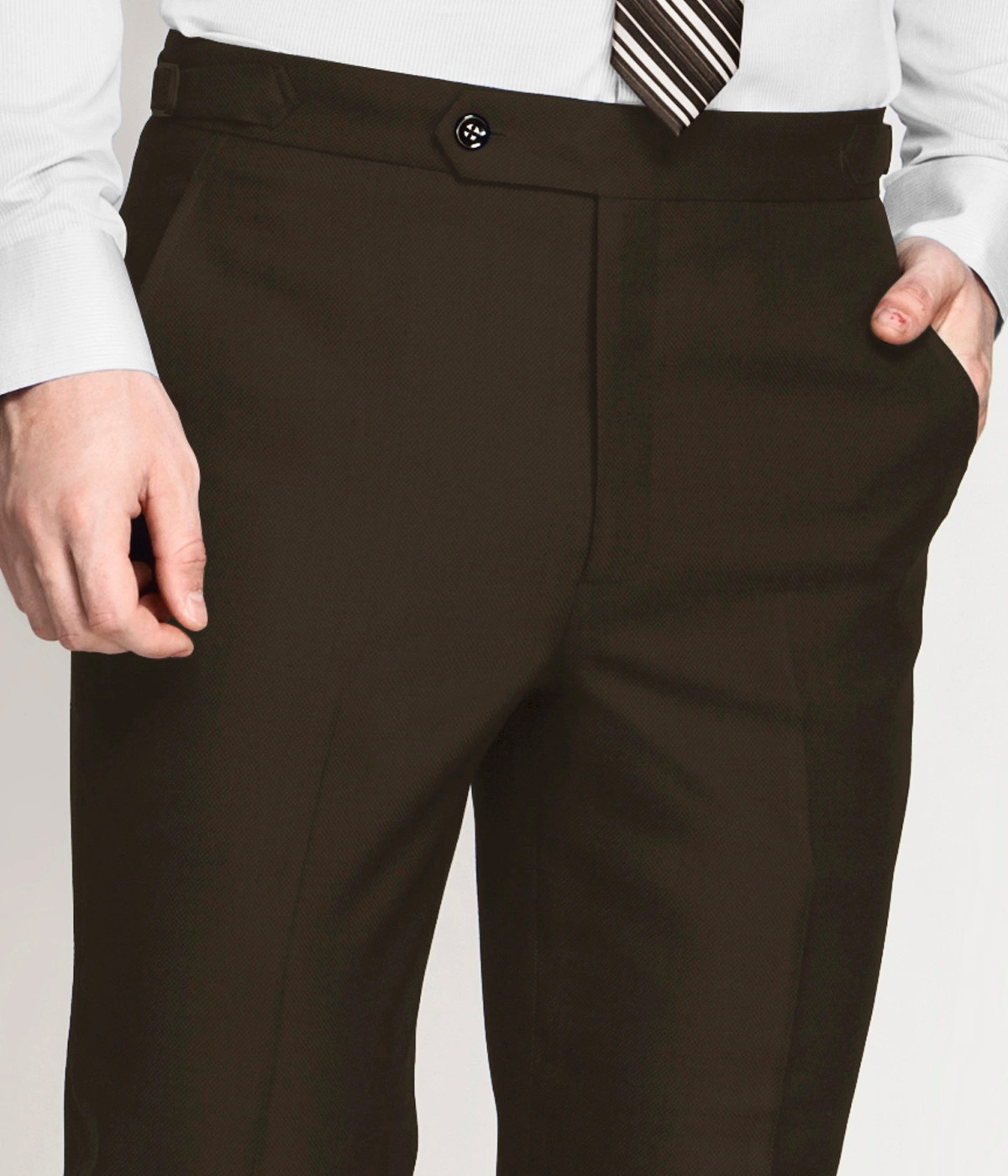 Country Brown Vegan Pants-1