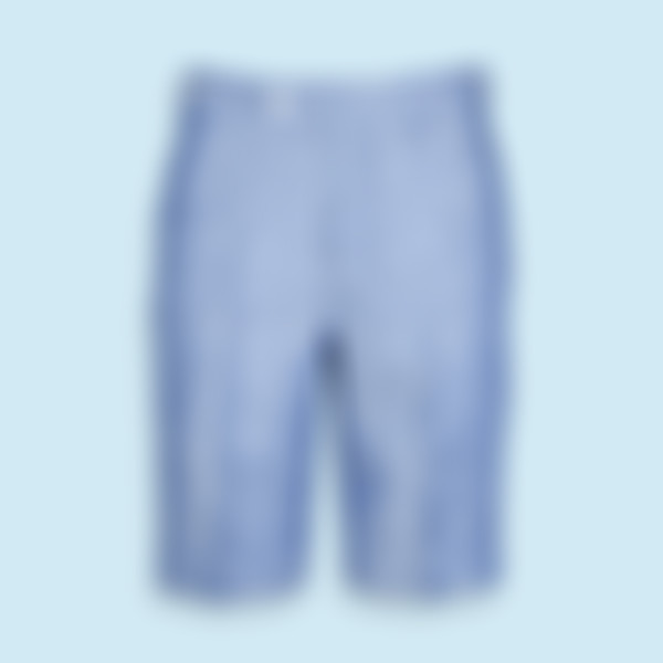 Cape May Slub Blue Linen Shorts-1