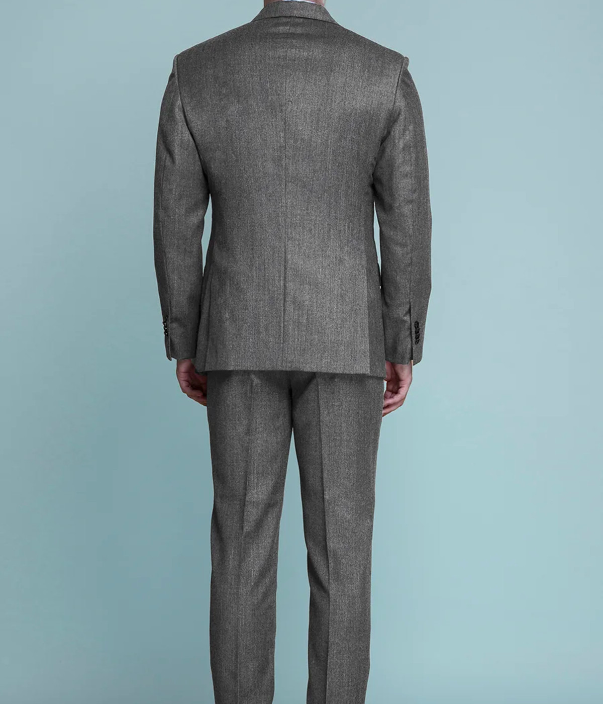 Gray Herringbone Custom Suit- view-1
