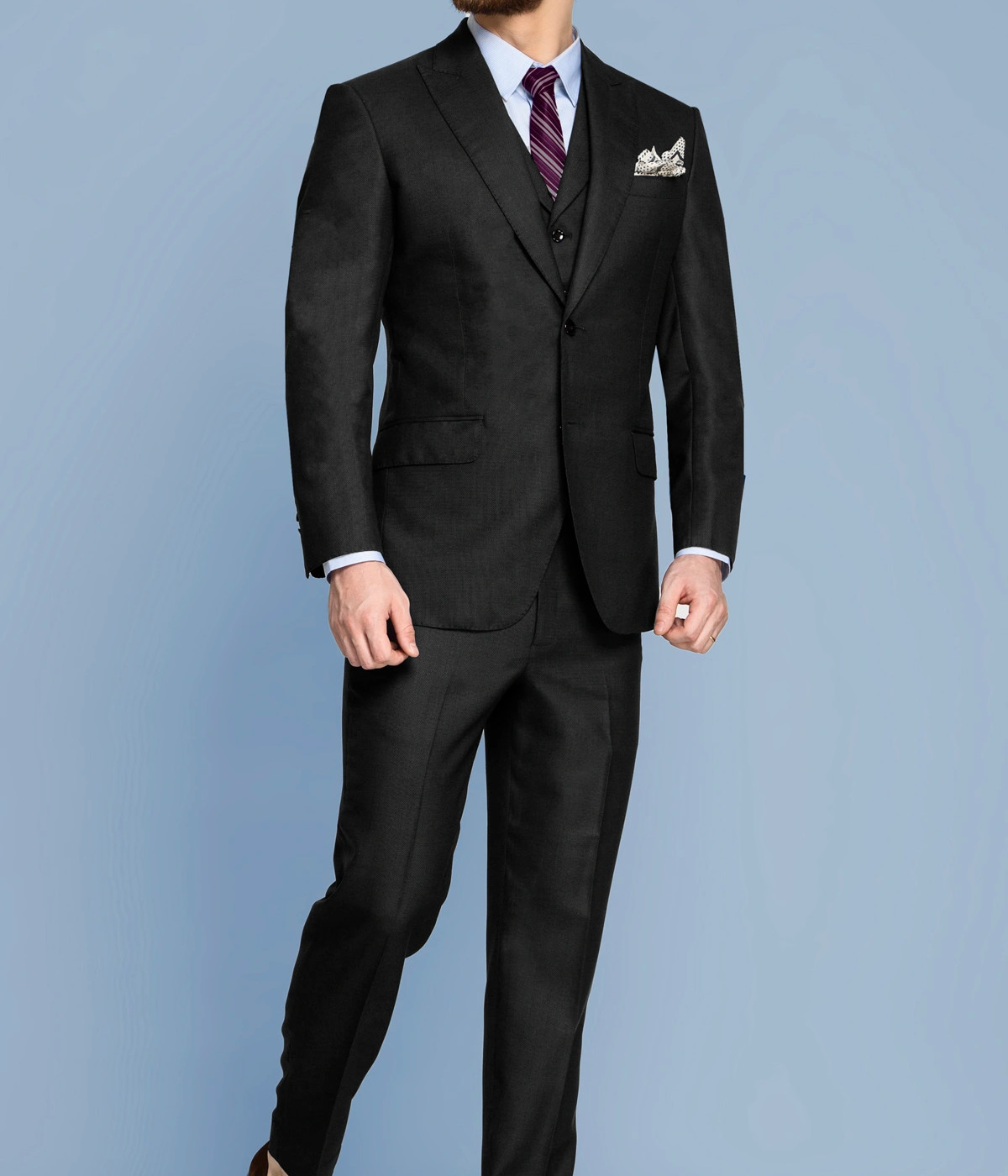 Chicago Charcoal Birdseye Suit- view-2