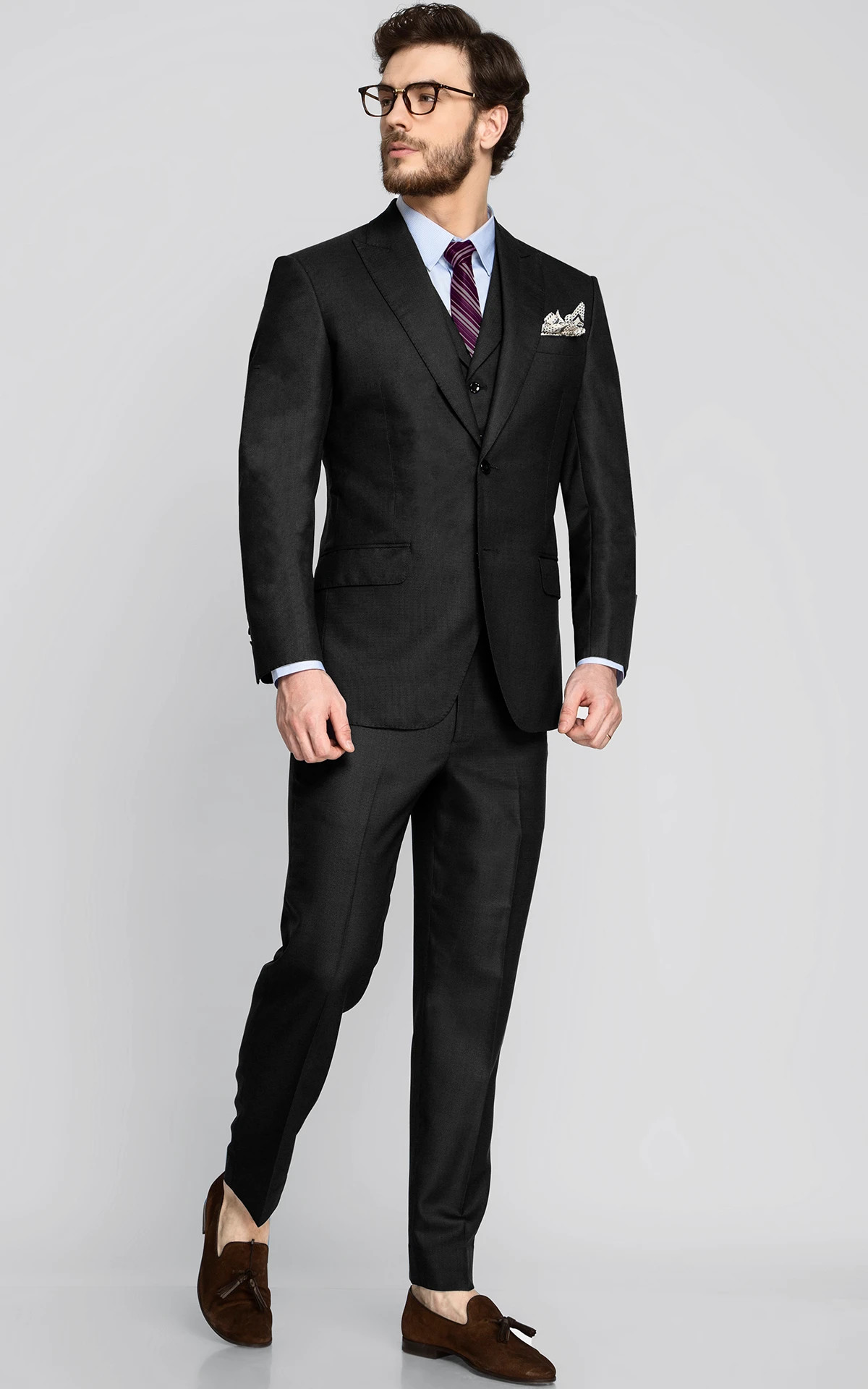 Chicago Charcoal Birdseye Suit