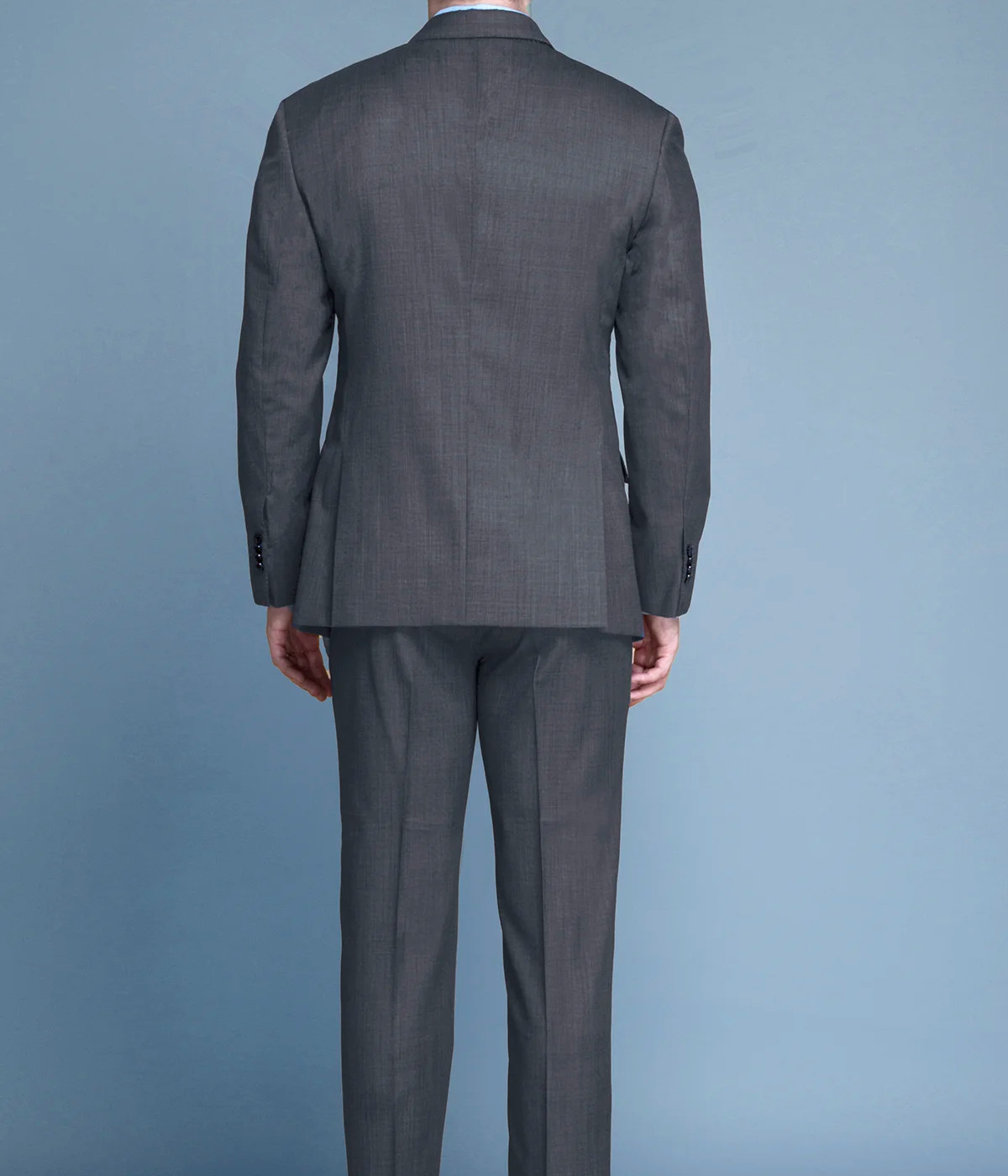 Gray Wool Custom Suit- view-1
