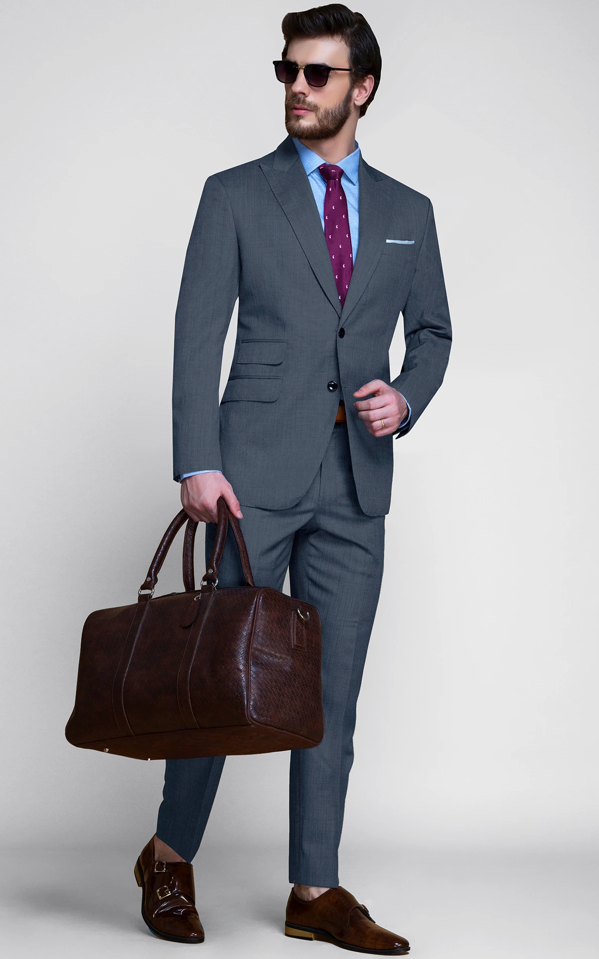 Gray Wool Custom Suit