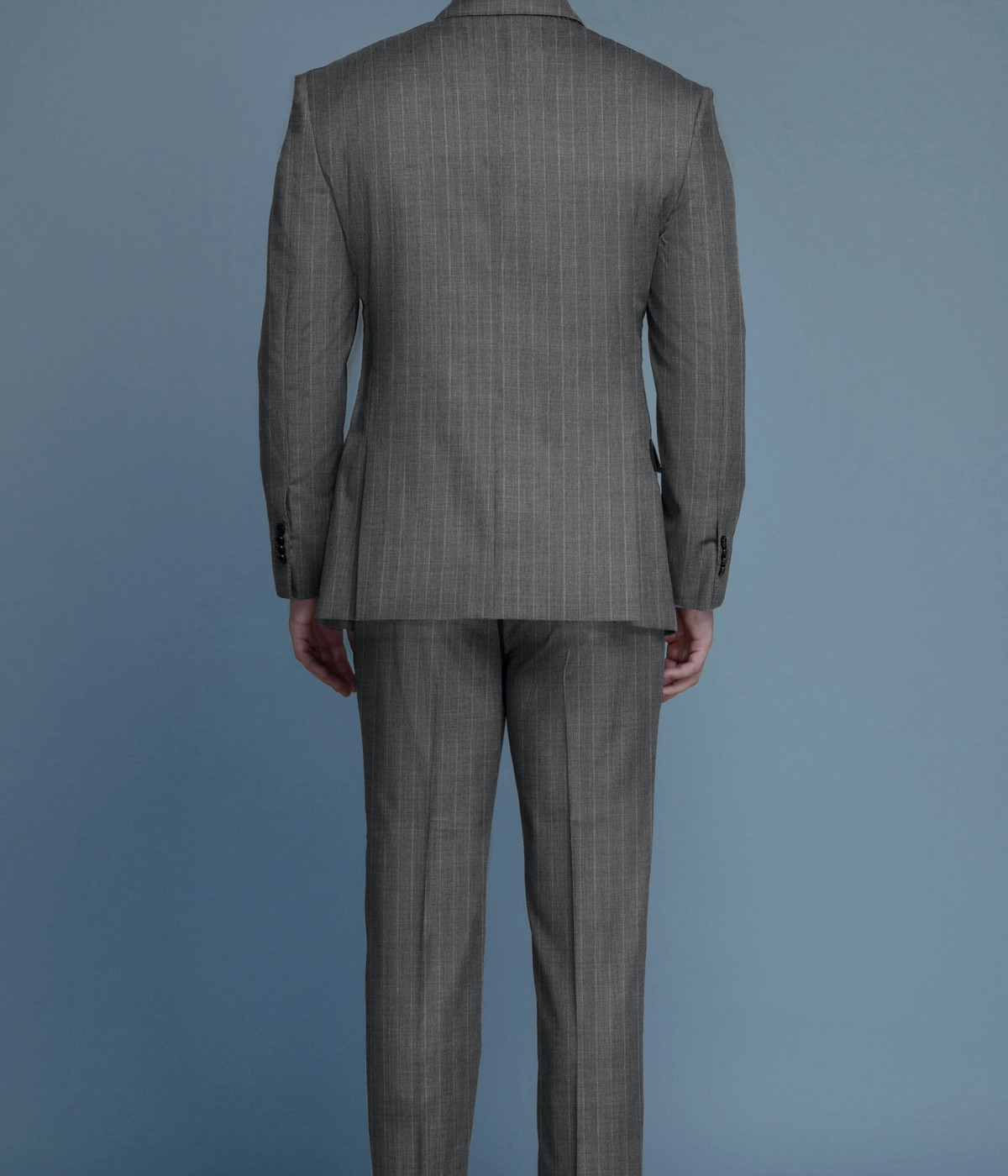 Grey Stripe Custom Suit- view-1
