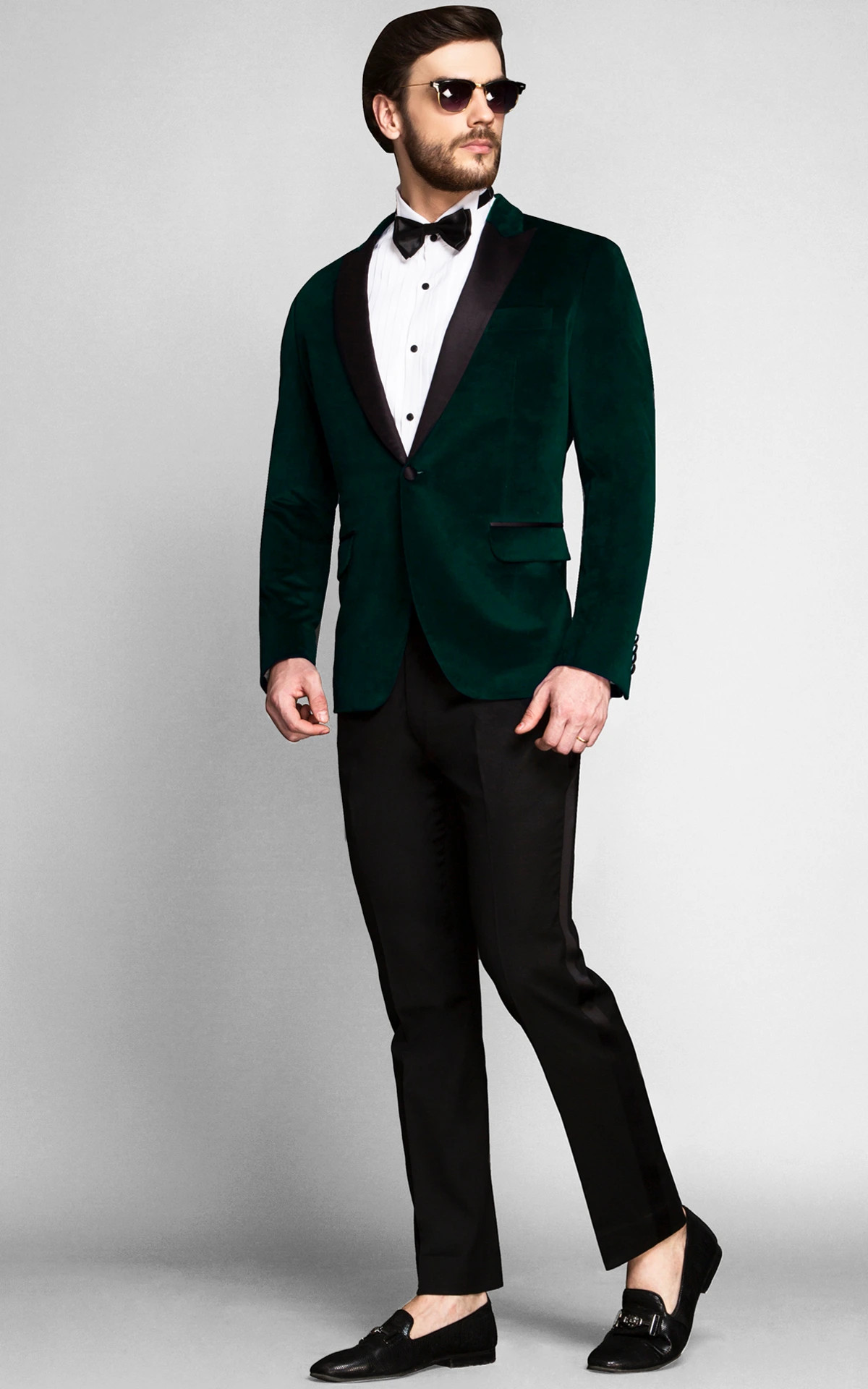 Calvary Green Velvet Tuxedo