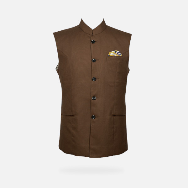 Earthy Brown Equestrian Polo Jacket-mbview-main