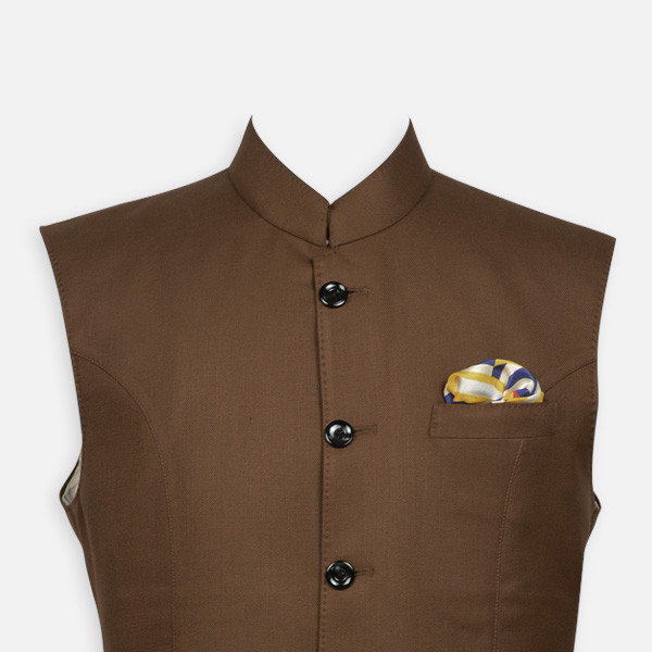 Earthy Brown Equestrian Polo Jacket-mbview-3