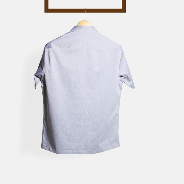 Grey Chambray Imperial Polo Shirt-mbview-2