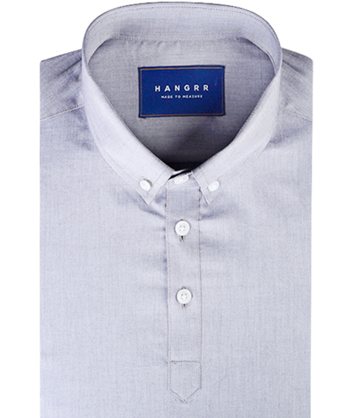 Grey Chambray Imperial Polo Shirt- view-1