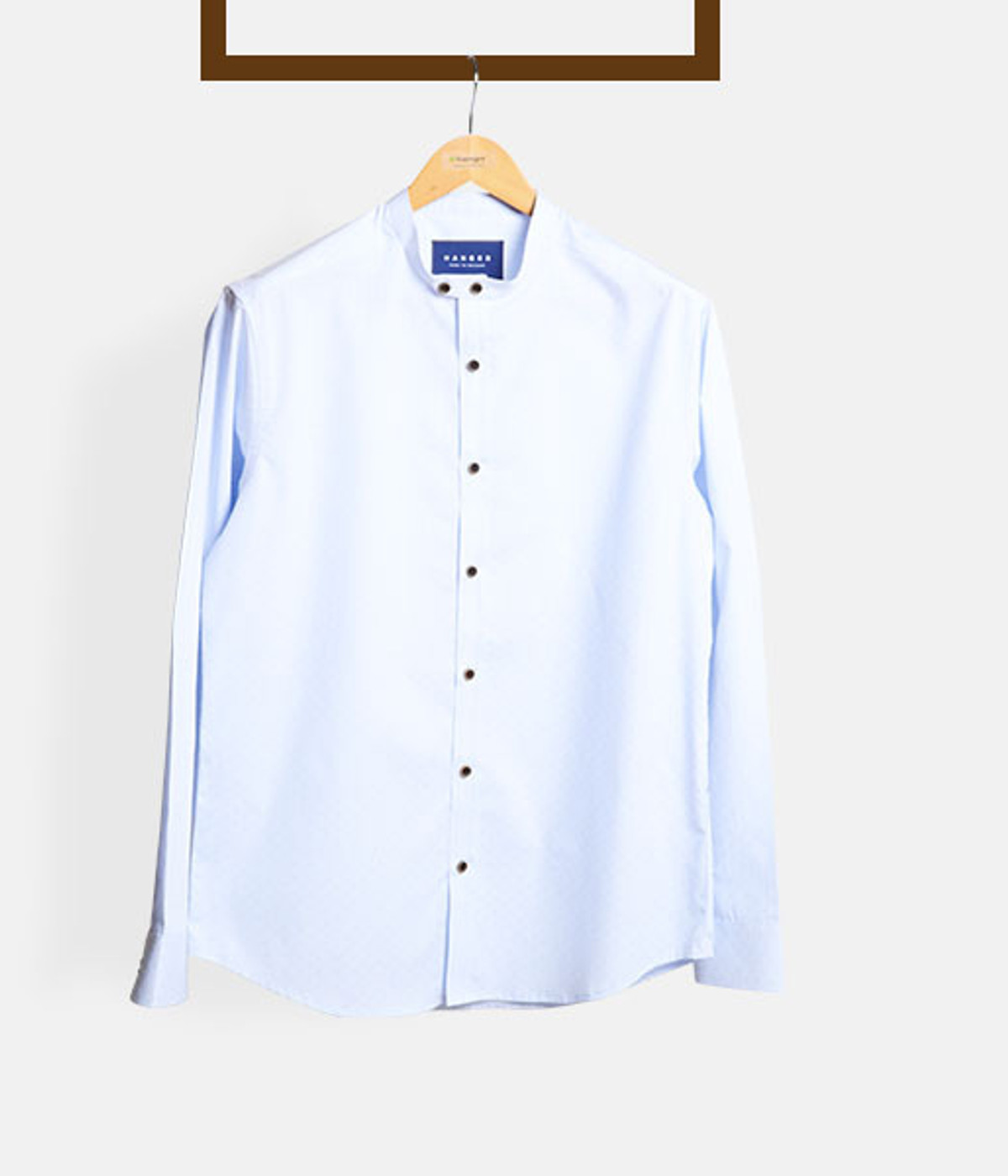 Blue Microcheck Embroidered Shirt- view-2