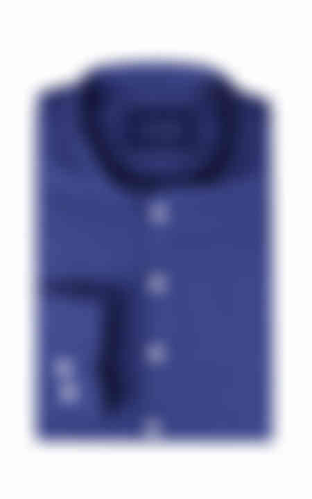 Royal Blue Fine Weave Henley Shirt