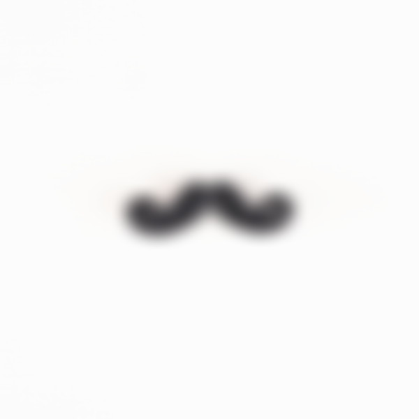 Mustache Black Lapel Pin-1