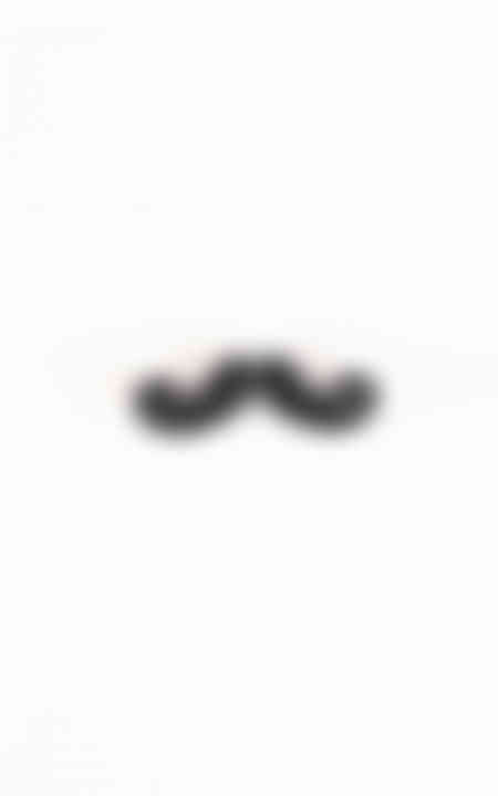 Mustache Black Lapel Pin