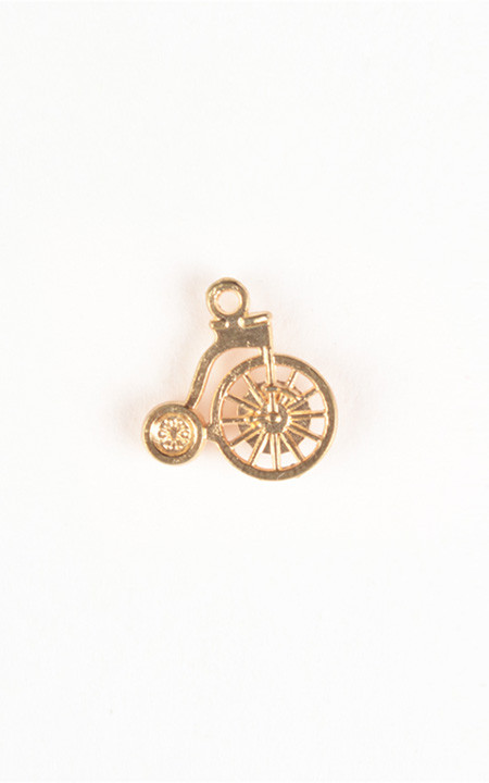 Cycle Gold-Tone Lapel Pin