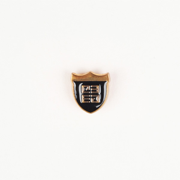 Crest Black And Gold-Tone Lapel Pin-mbview-main