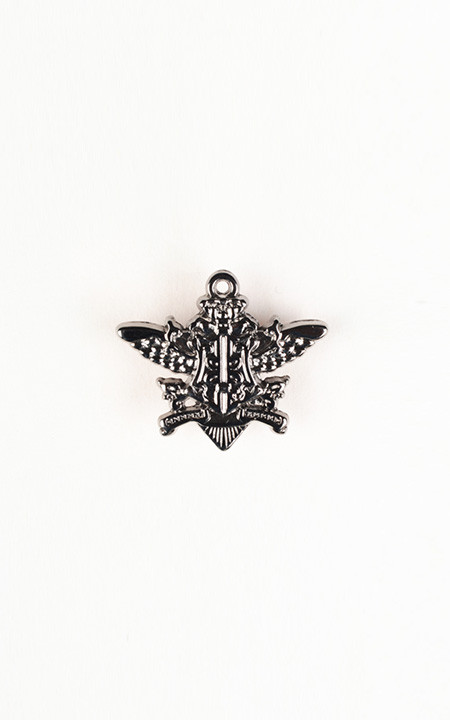 Emblem Silver-Tone Lapel Pin