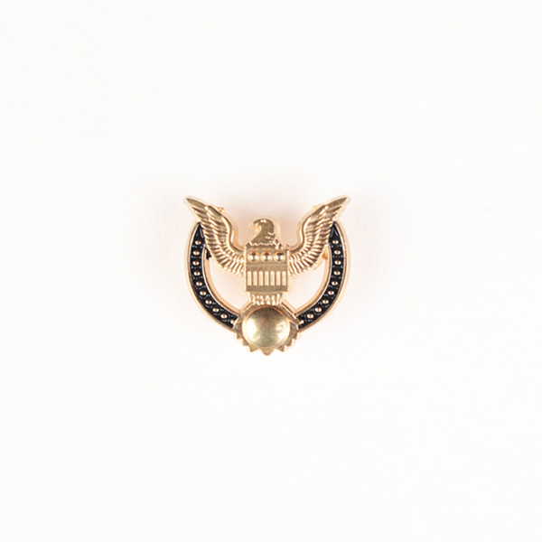 Peace Crest Gold-Tone Lapel Pin-mbview-main
