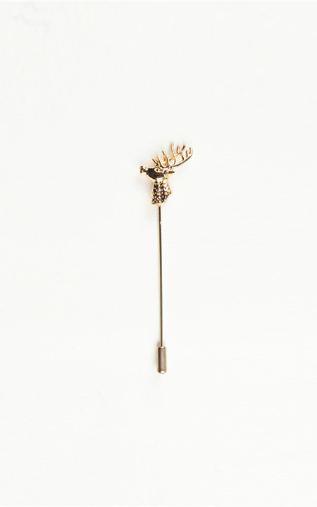 Black Umbrella Gold-Tone Lapel Pin - Hangrr