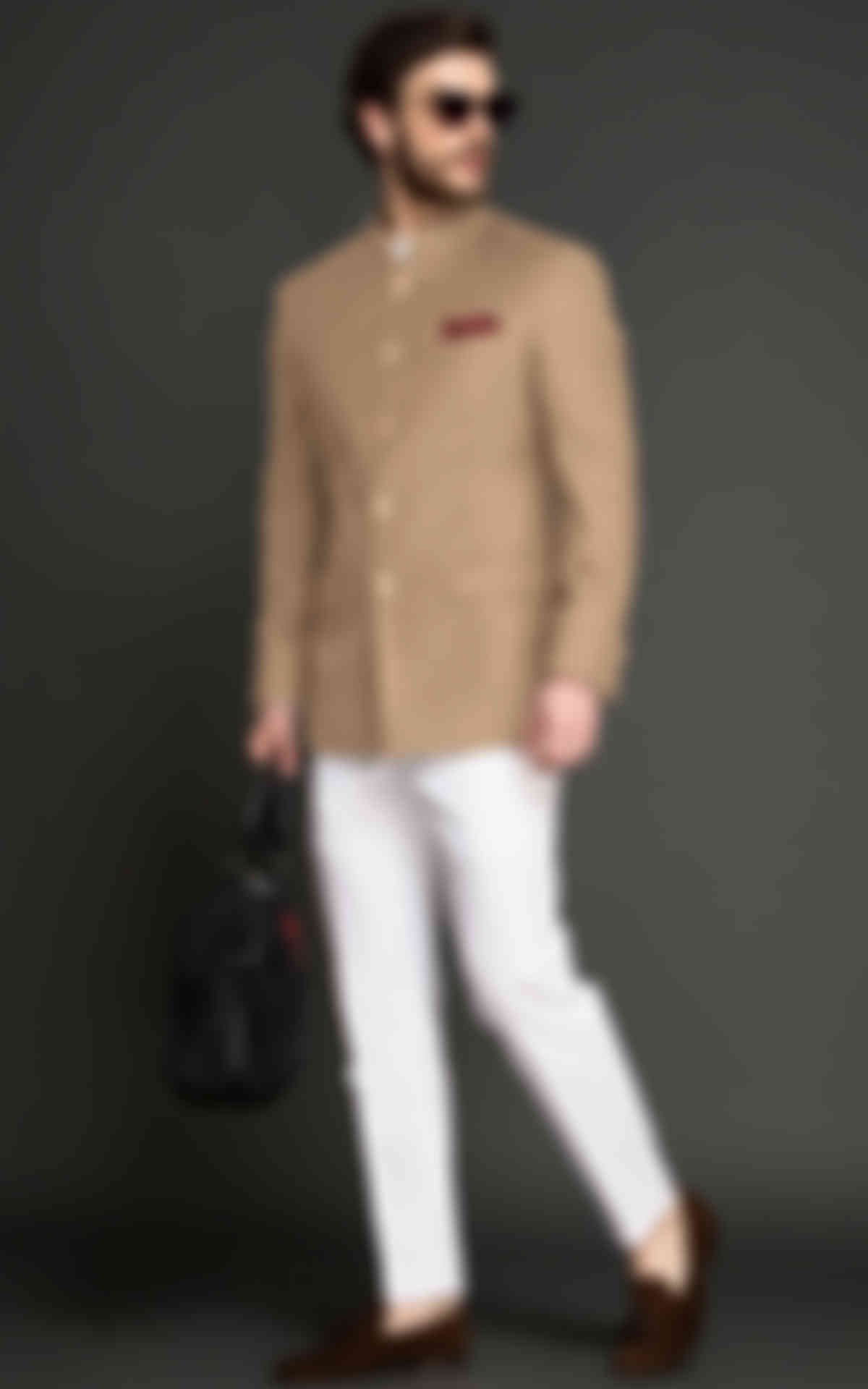 Sand Brown Jodhpuri Suit