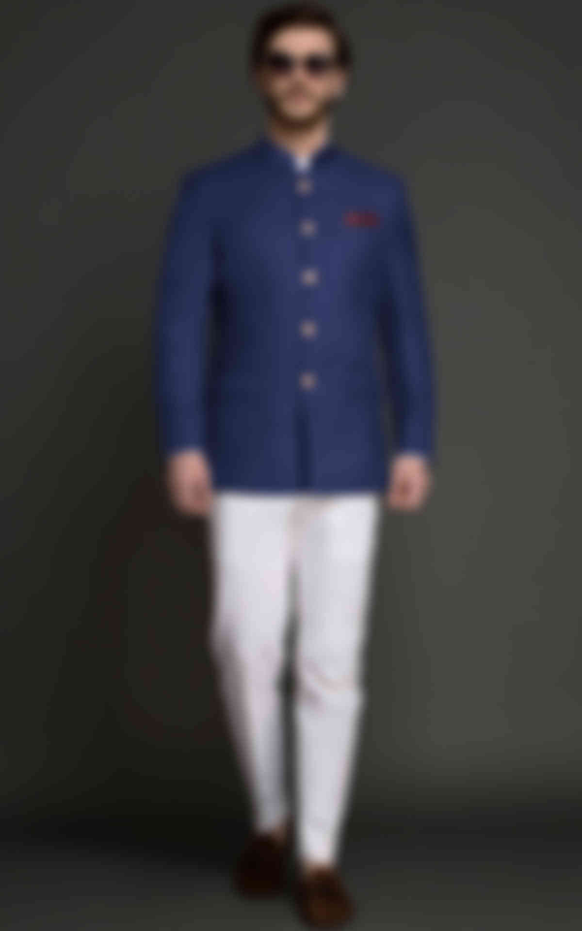 Indigo Blue Jodhpuri Suit