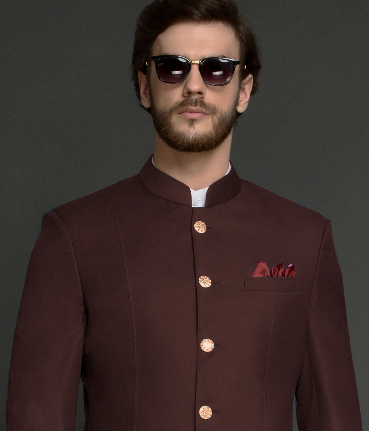 Signature Burgundy Jodhpuri Suit-1