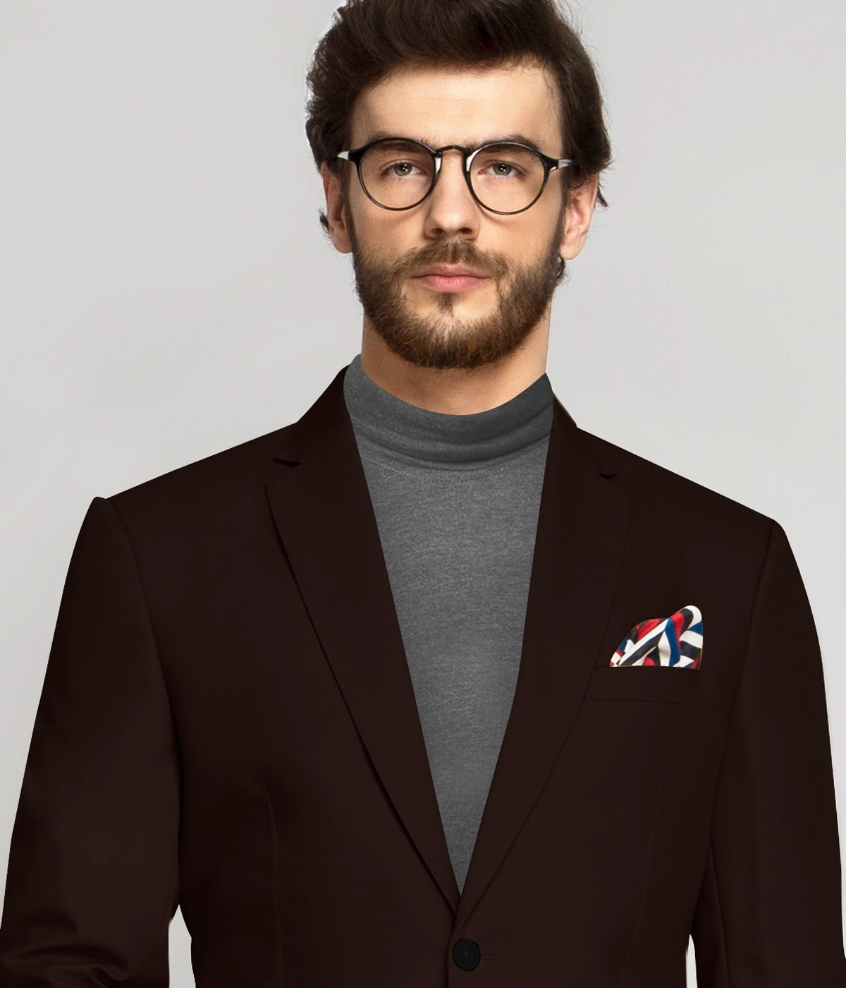 Army Brown Khaki Cotton Blazer-1