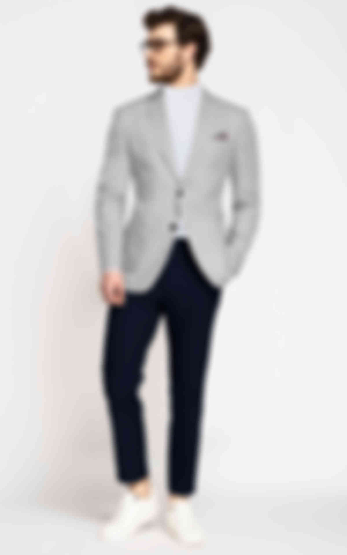 Slate Grey Cotton Blazer