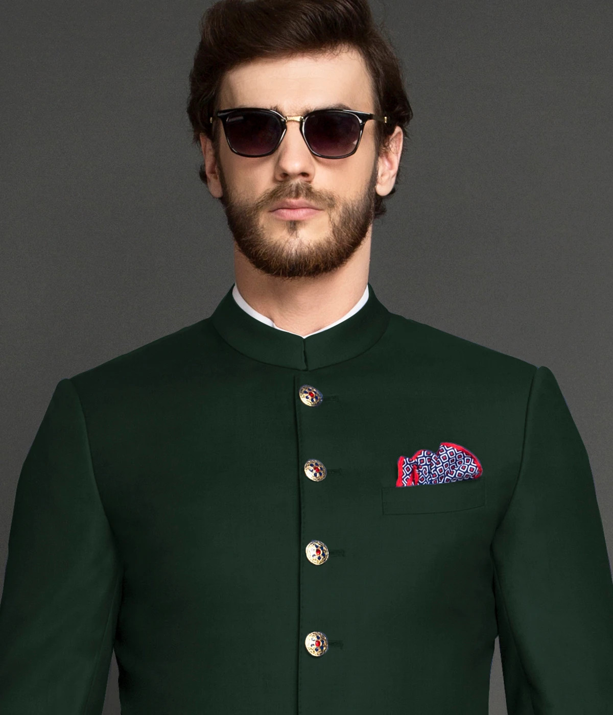 Buy Green Bandhgala Wool And Pant Pintuck & Set For Men by Gargee Designers  Online at Aza Fashions.