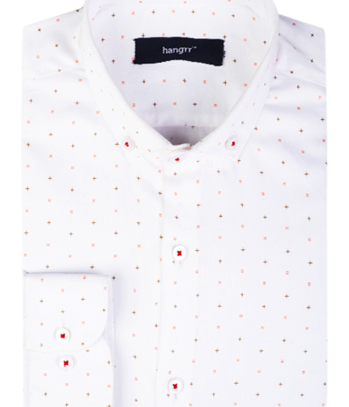 White Printed Stars Shirt- view-1