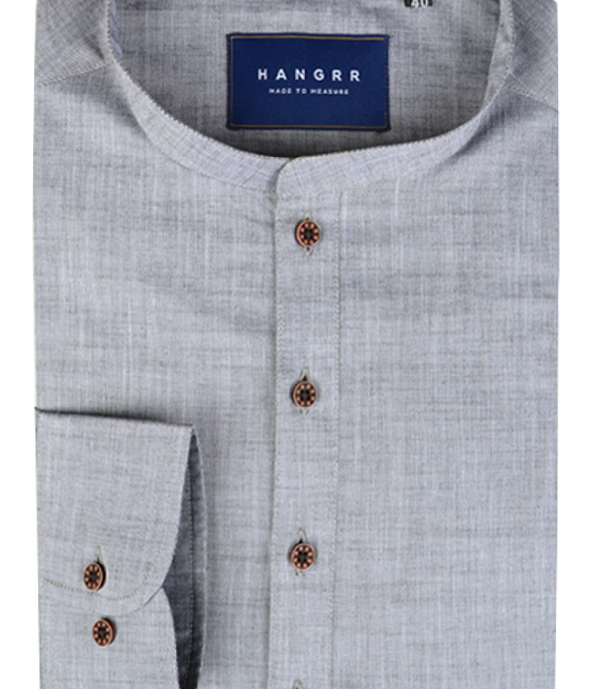 Imperial Chambray Gray Henley Shirt- view-1