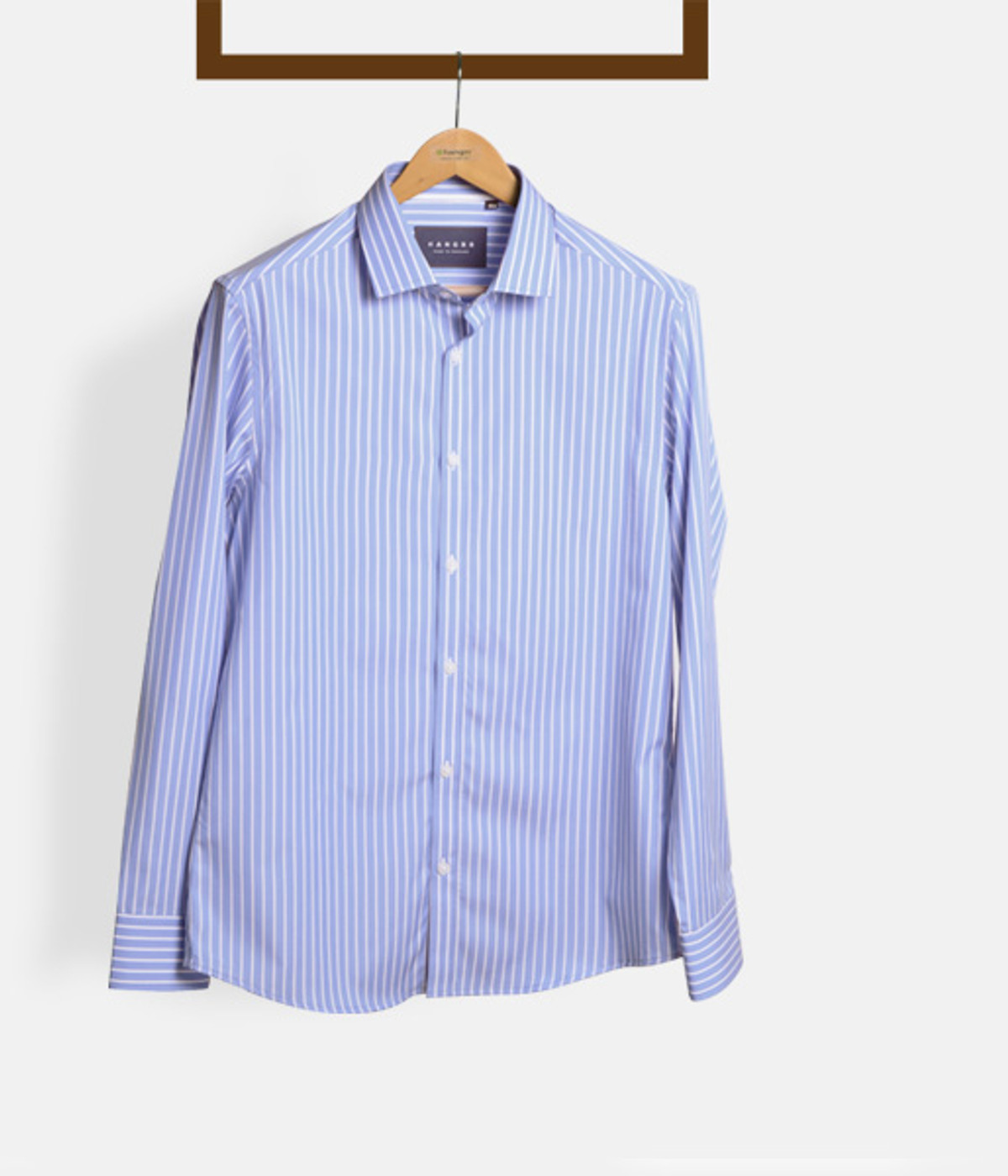 Blue Broadstripes Luxurious Shirt- view-2