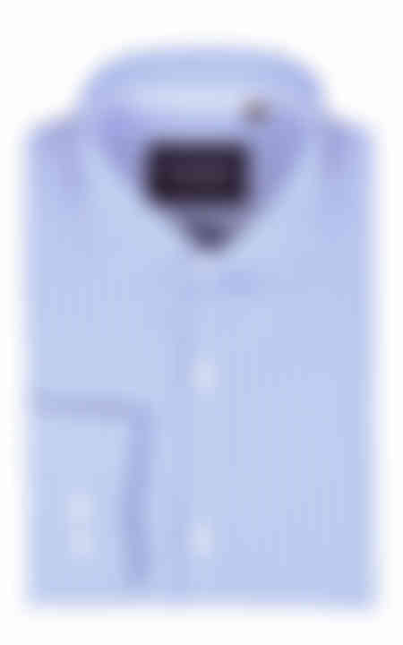 Blue Broadstripes Luxurious Shirt