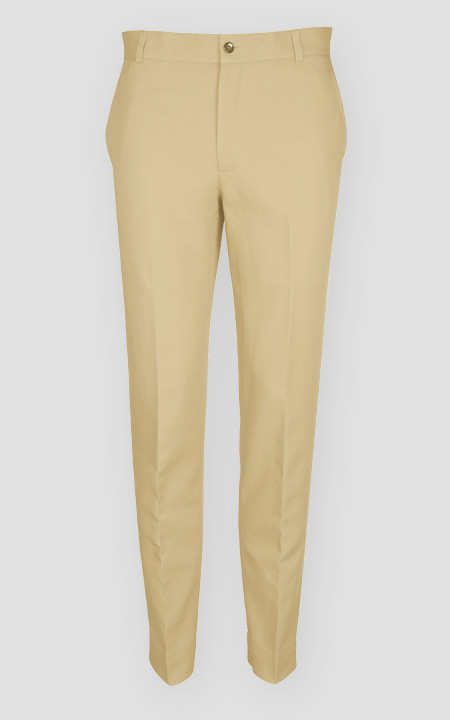 Khaki Brown Cotton Pants