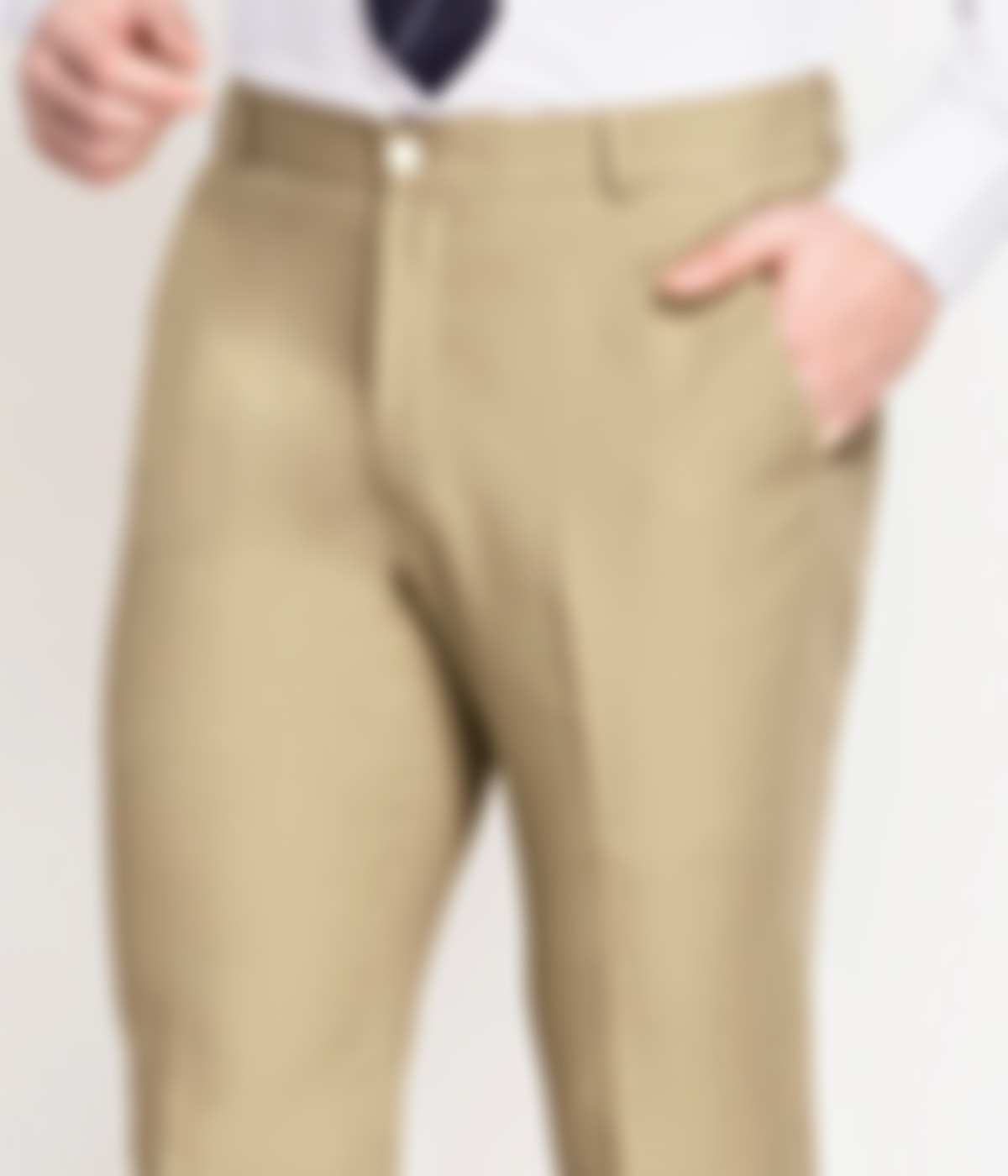 Light Khaki Sand Cotton Pants-1