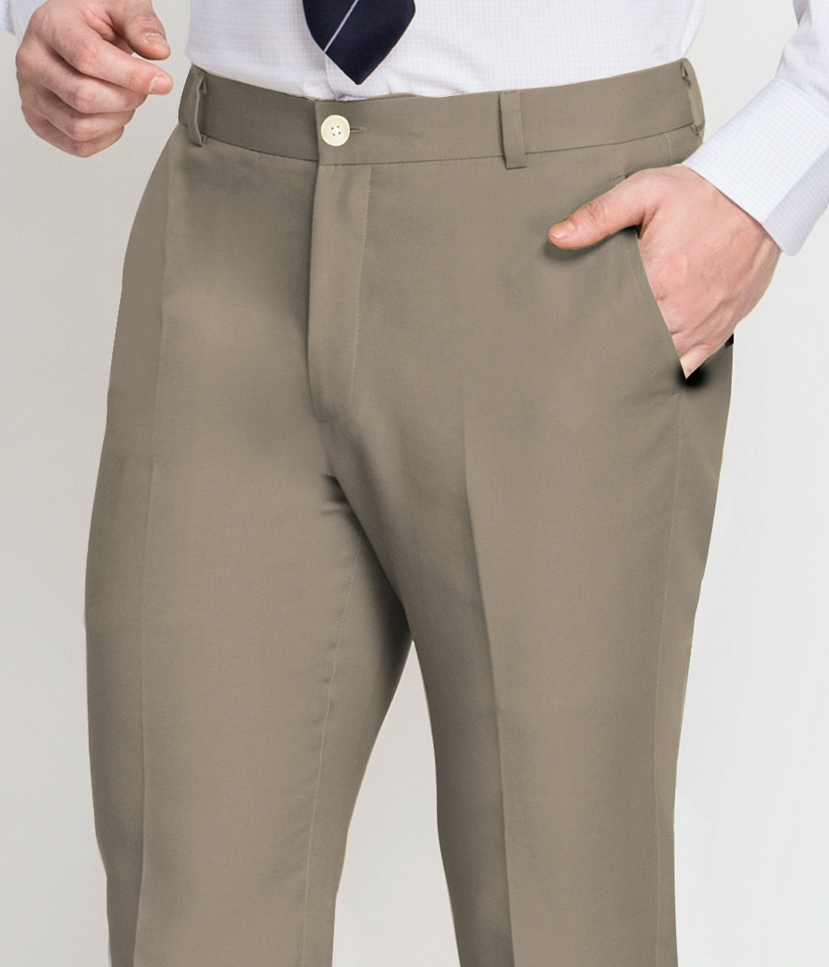 Dockers Men's Classic Fit Signature Khaki Lux Cotton Stretch Pants-Pleated  (Regular and Big & Tall), Cloud, 30W x 30L at Amazon Men's Clothing store