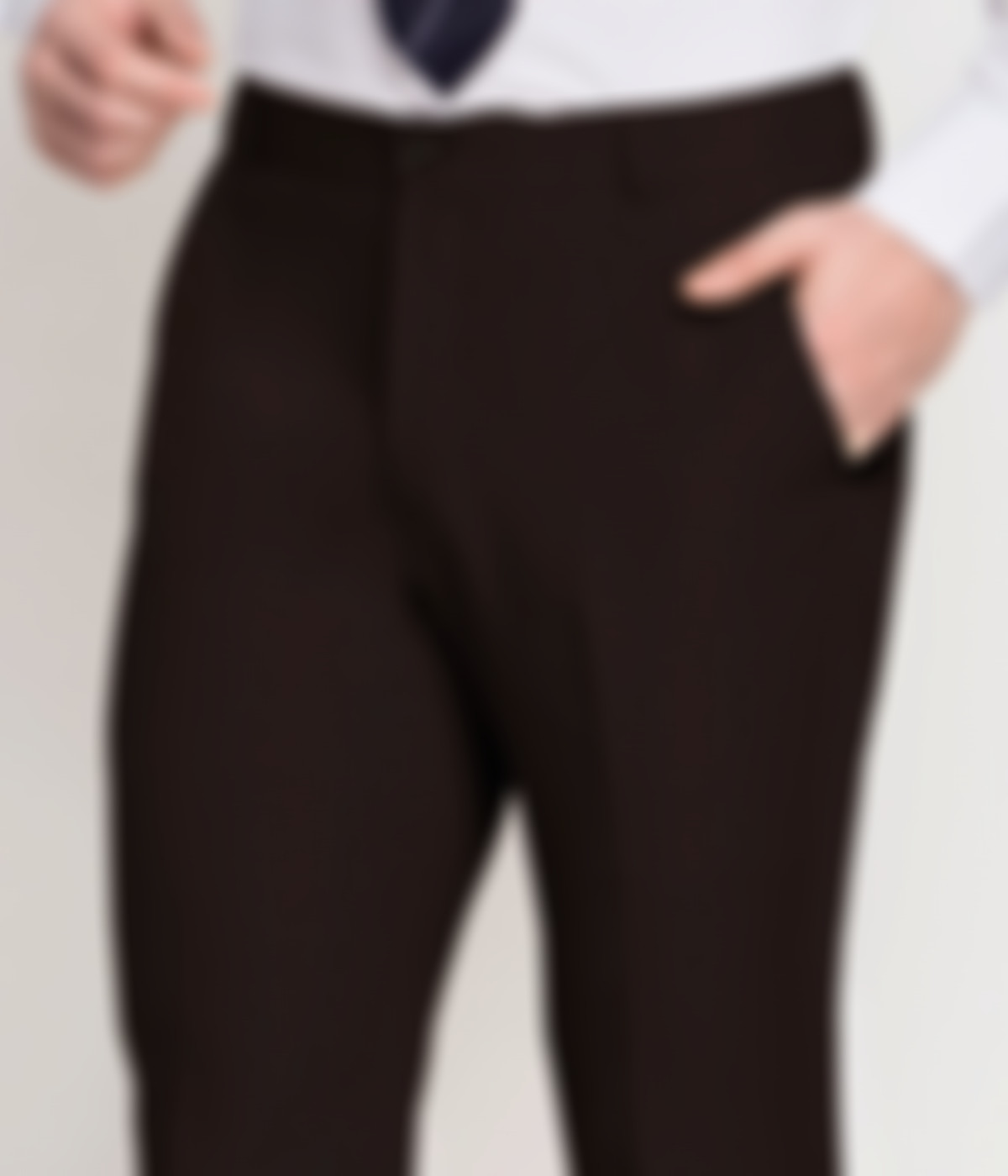 Chocolate Brown Cotton Pants-1