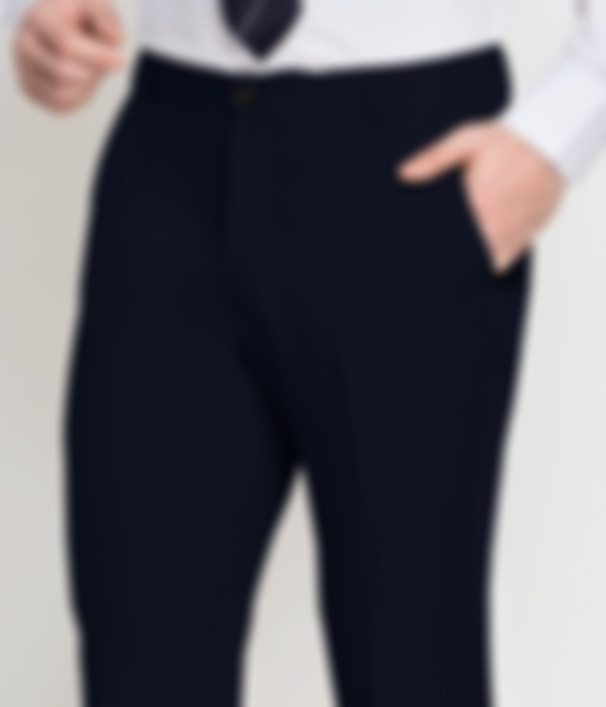 Debonair Navy Blue Cotton Pants-1