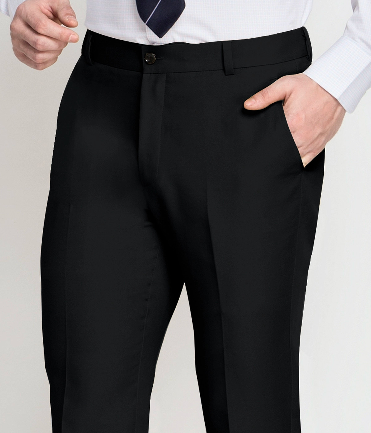 Boston Black Cotton Pants-1