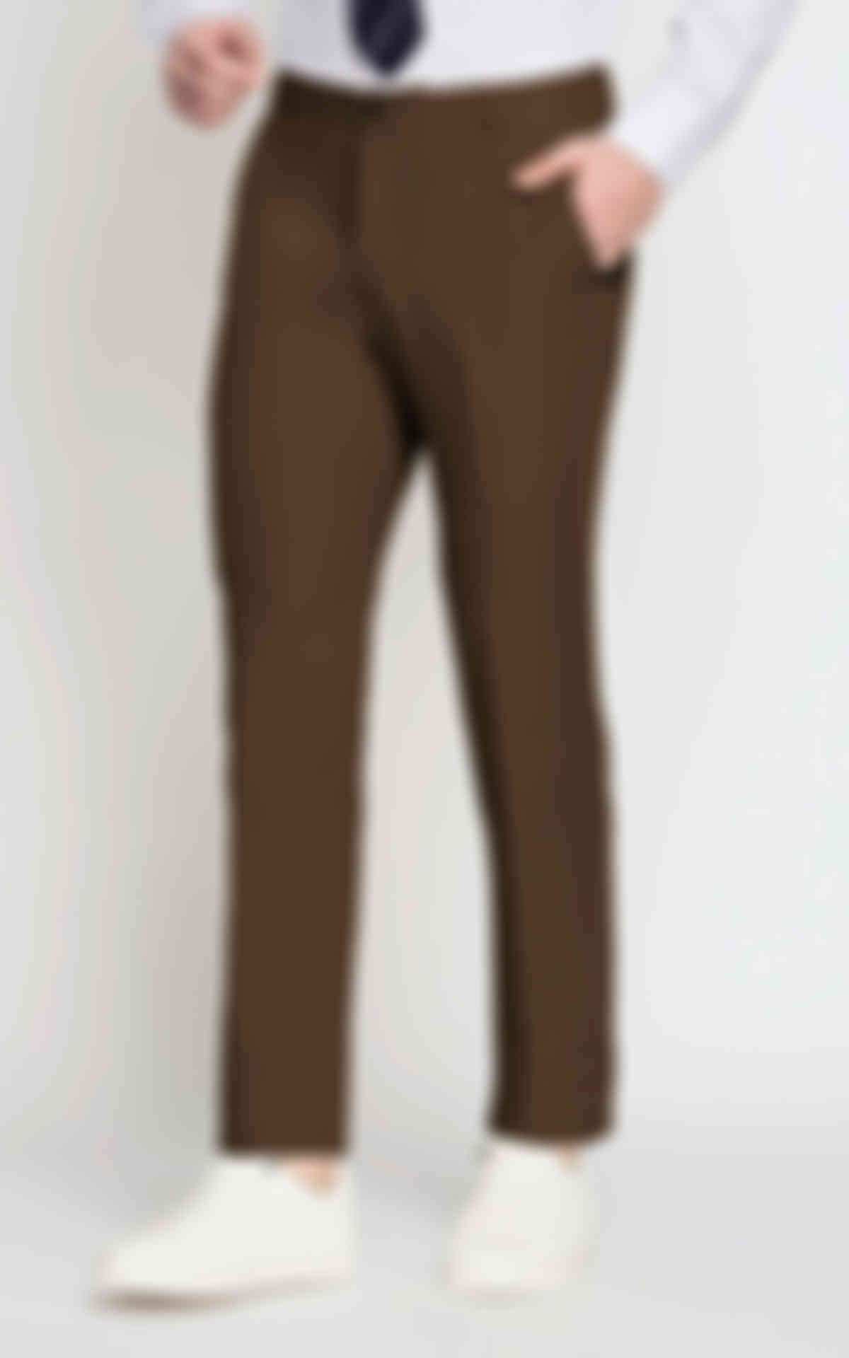 Lazio Brown Cotton Pants