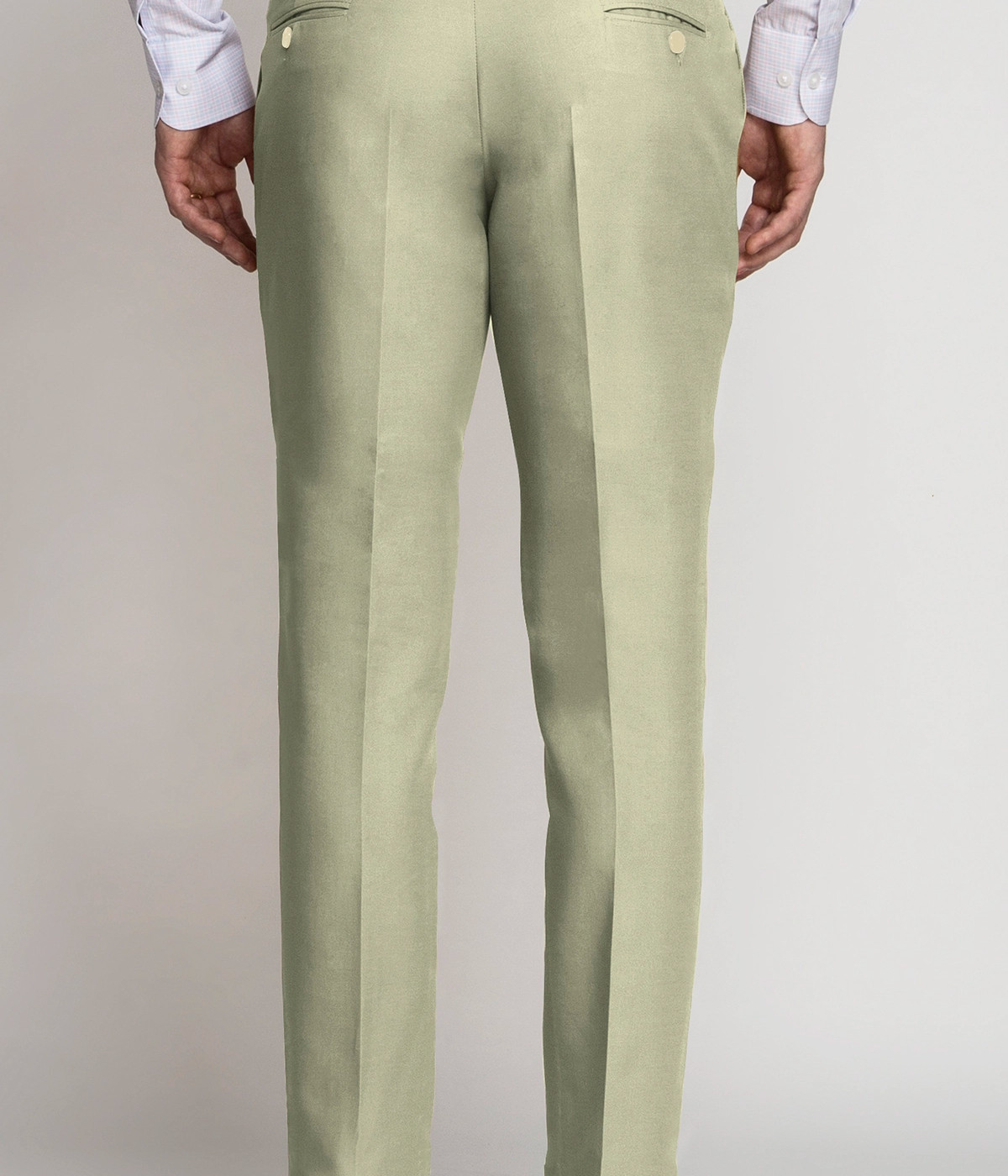Sage Green Cotton Pants- view-1