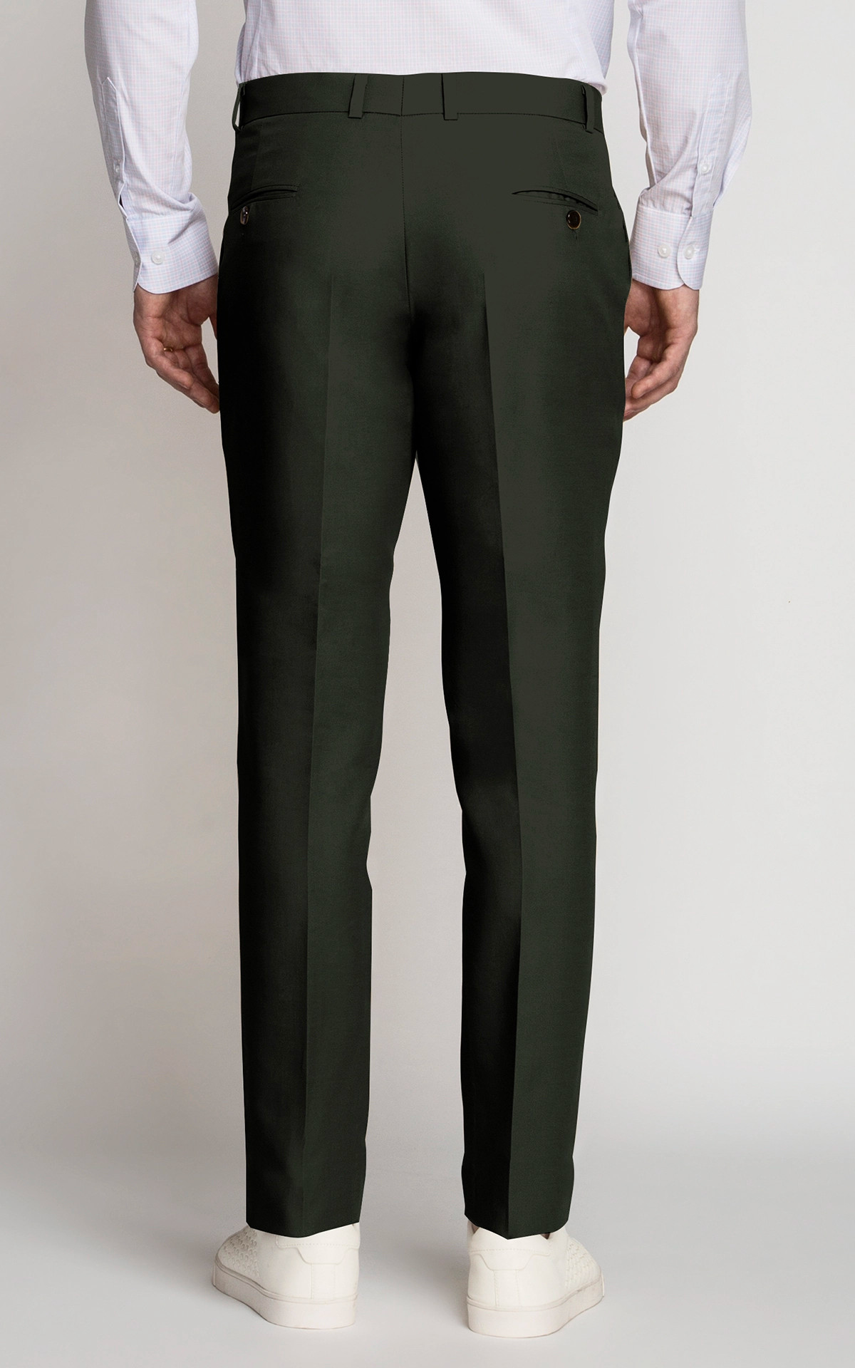 Casual Mens Olive Green Cotton Pant at Rs 260 in Ludhiana | ID: 24127865491