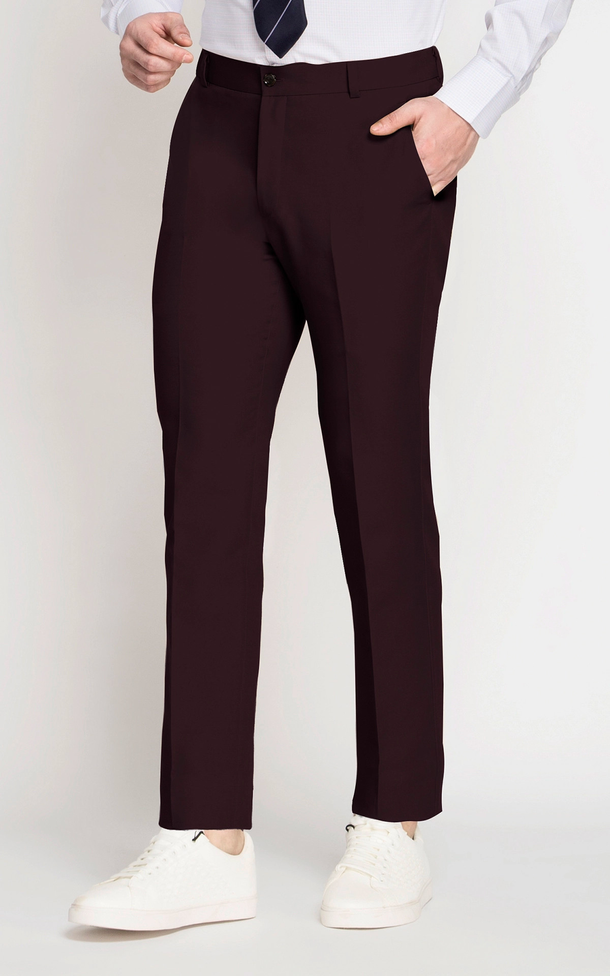 Havana Burgundy Cotton Pants