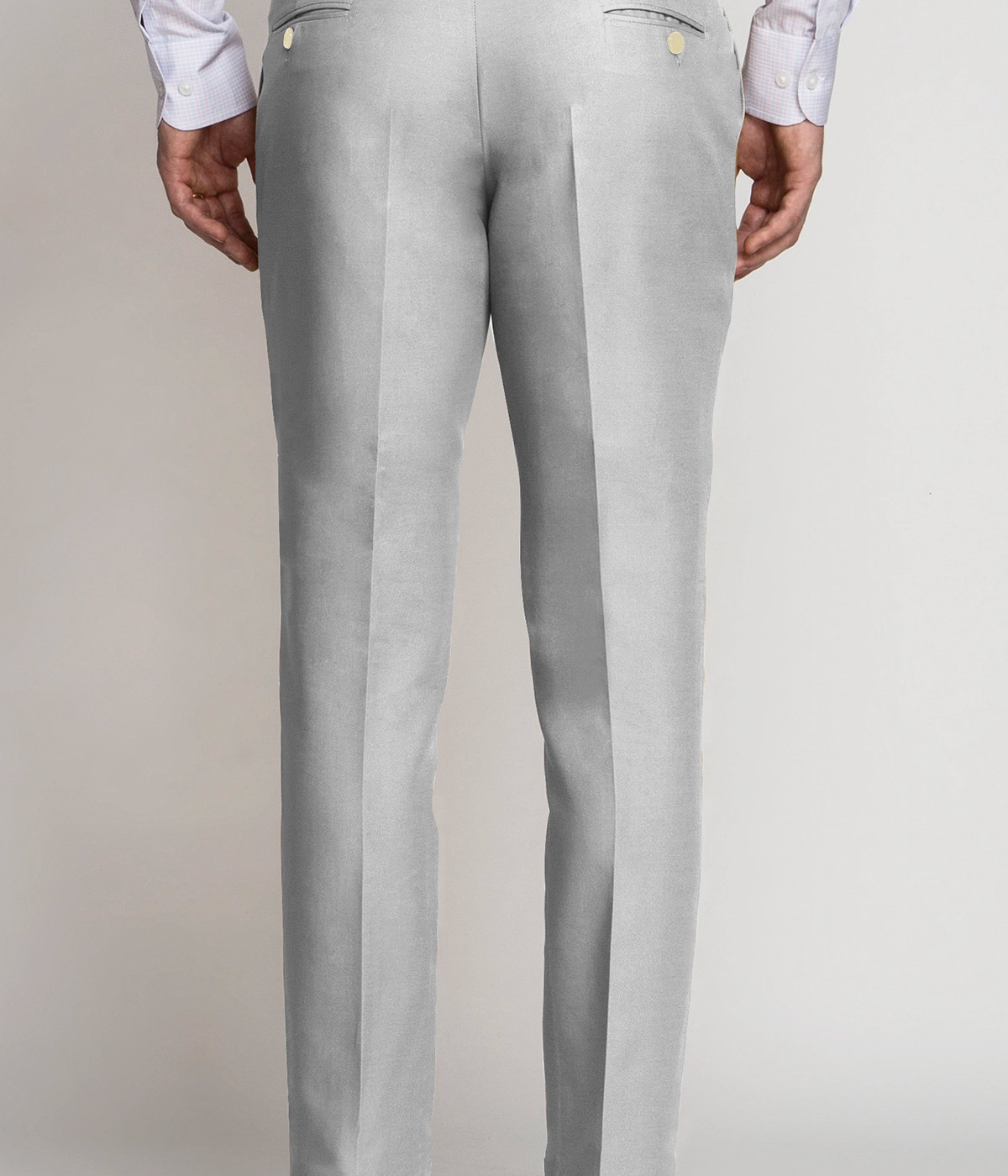 Slate Grey Cotton Pants- view-1