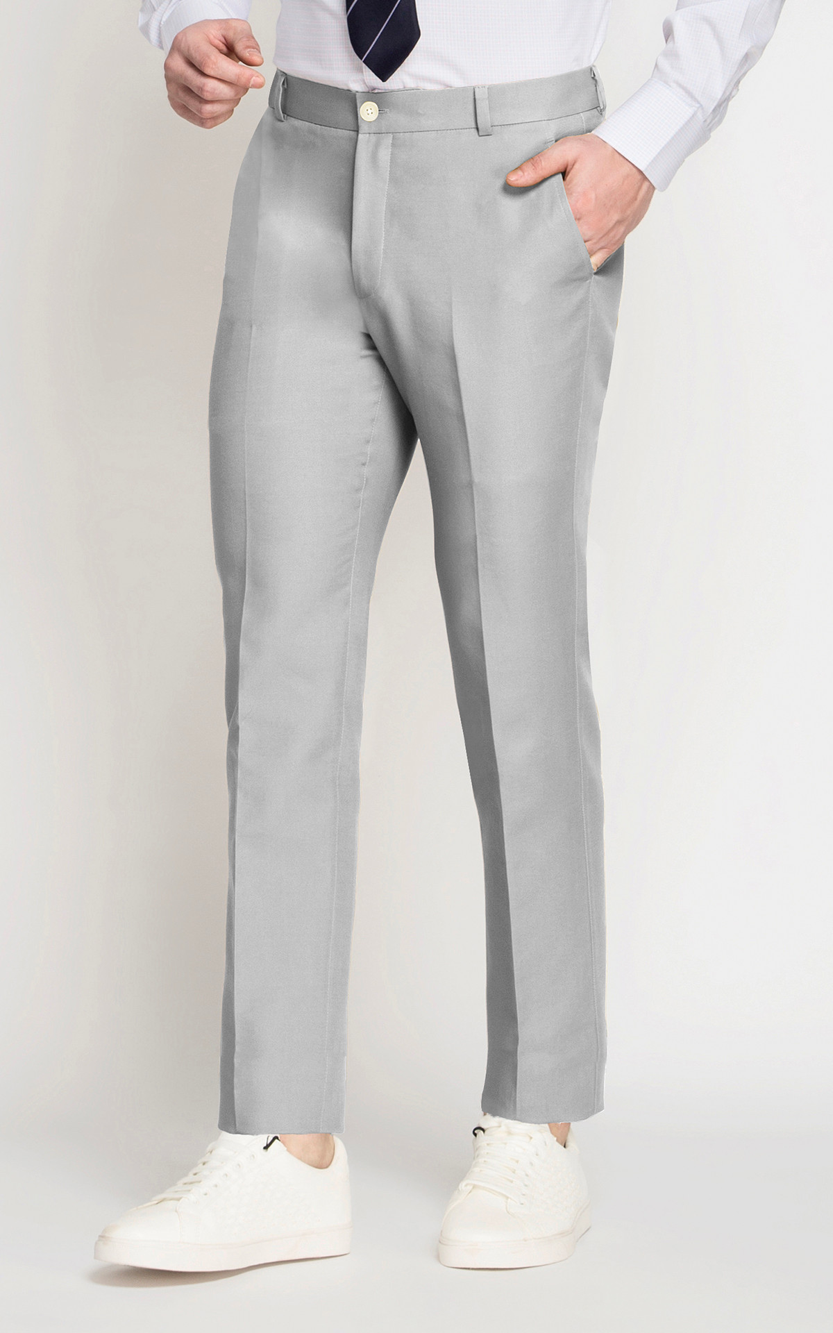 Slate Grey Cotton Pants