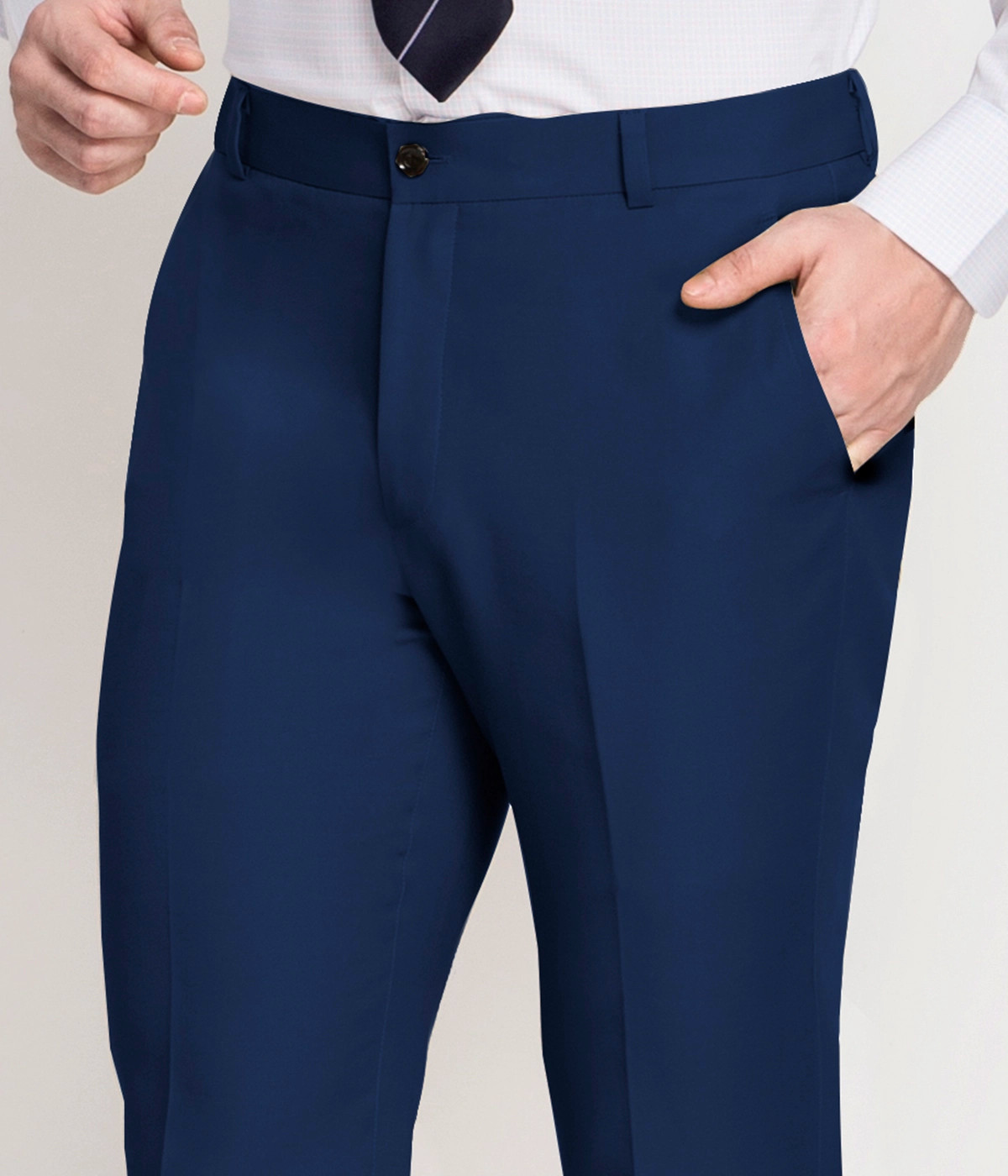 Royal Blue Cotton Pants - Hangrr