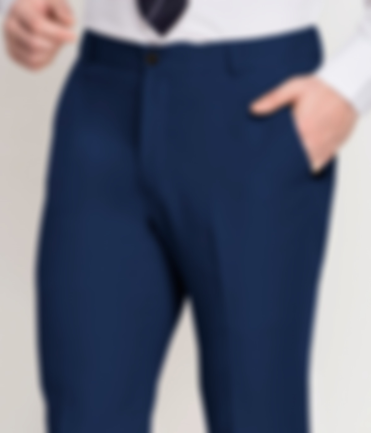Royal Blue Cotton Pants-1