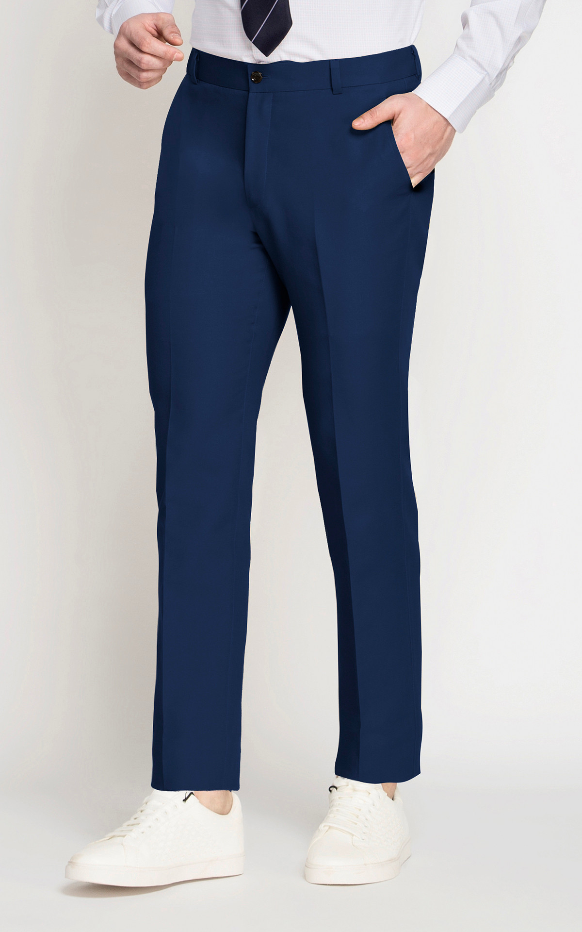 Buy Men Khaki Custom Fit Solid Casual Trousers Online  750733  Allen Solly