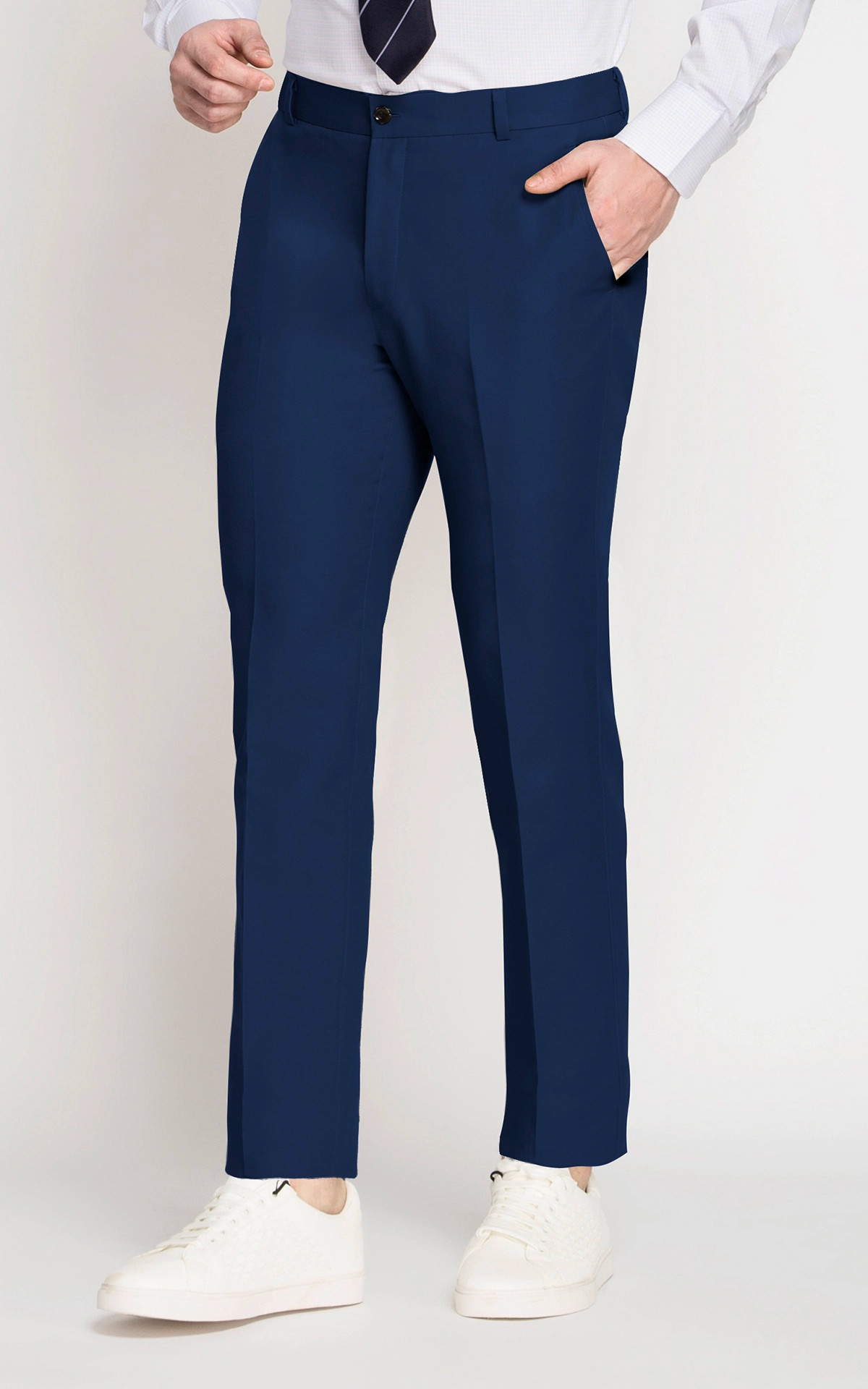 Royal Blue Cotton Pants