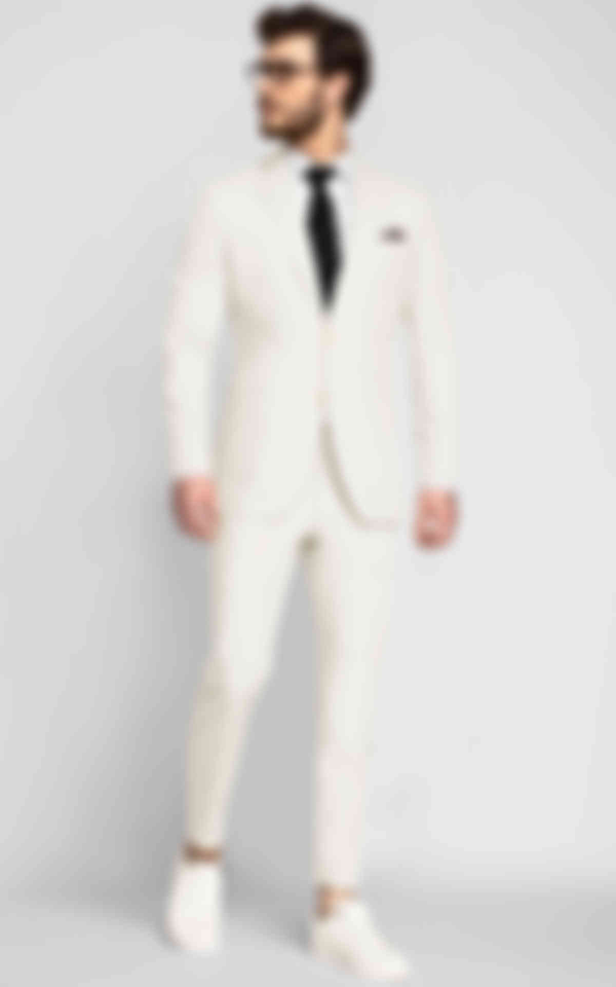 Vegas Ivory Cotton Suit